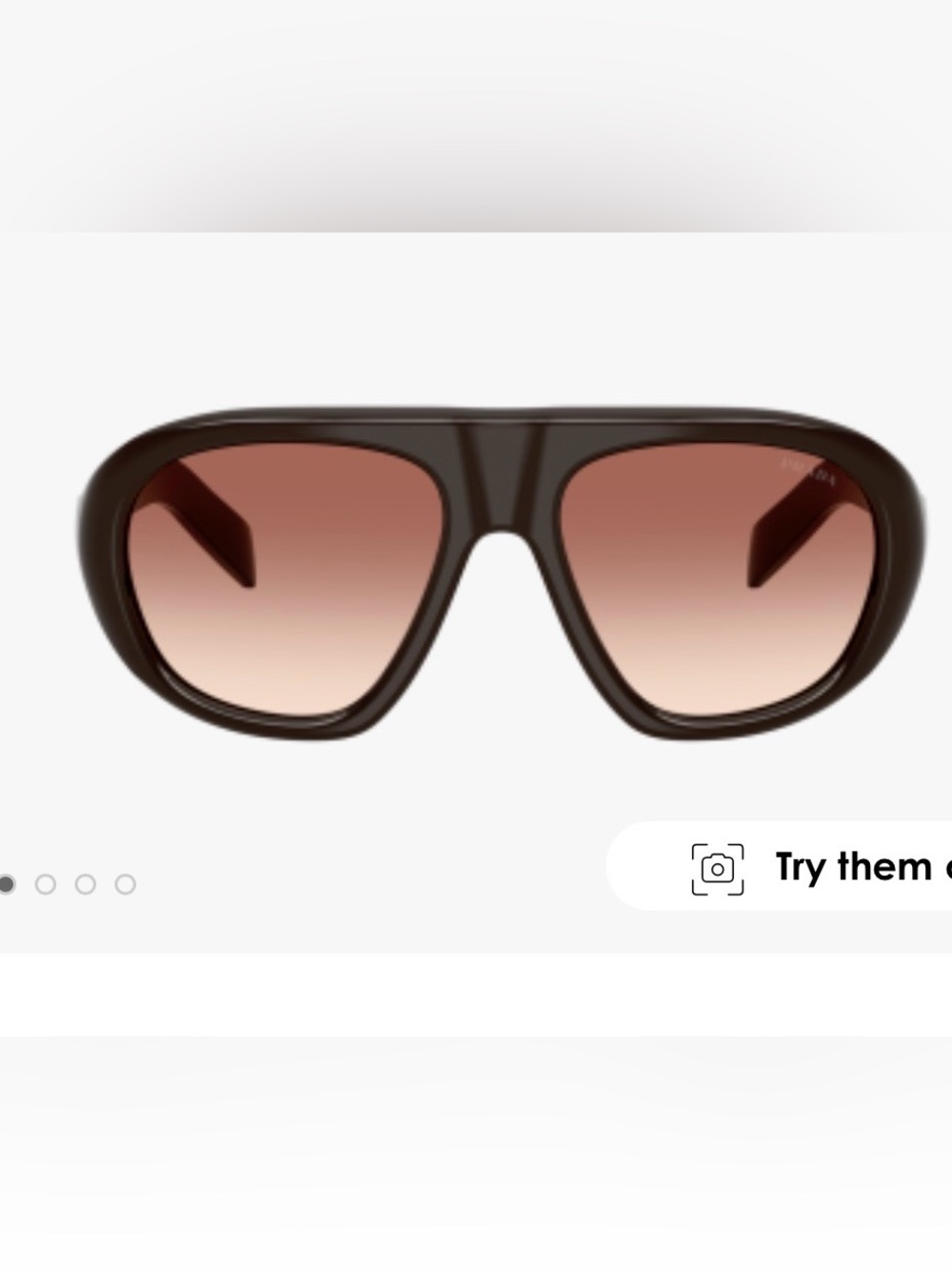 Prada 56 MM PR C05SF Sunglasses